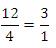 12/4 = 3/1multiplicar fracciones