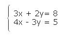 Sistema de ecuaciones de 2x2