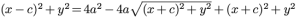Ecuación de la elipse 2