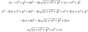 Ecuación de la elipse 3