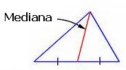 mediana de un triángulo