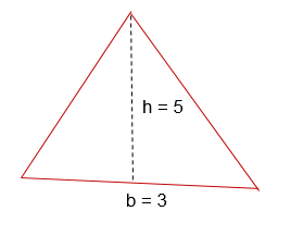 Fórmula de área de un triángulo 1
